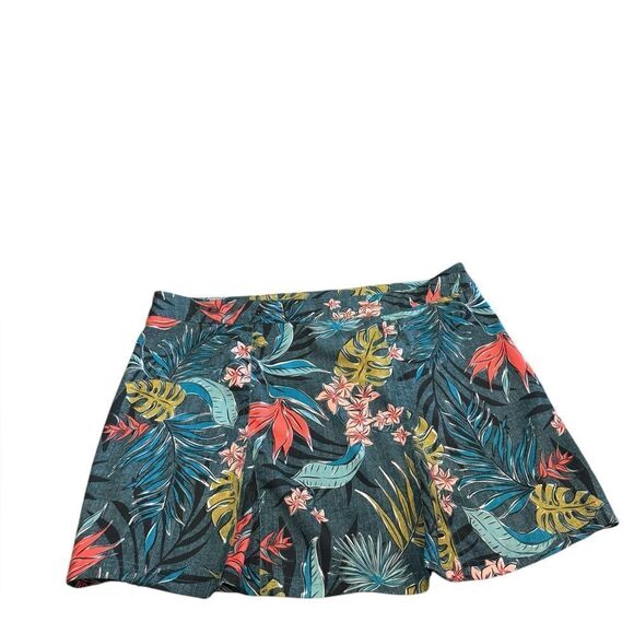 RipSkirt Hawaii Tropical Floral Hawaiian Wrap Swim Cover-Up Mini Skirt XL - Picture 5 of 6